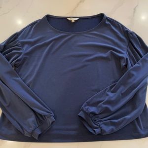 Madewell blue blouse long sleeve. Super soft.